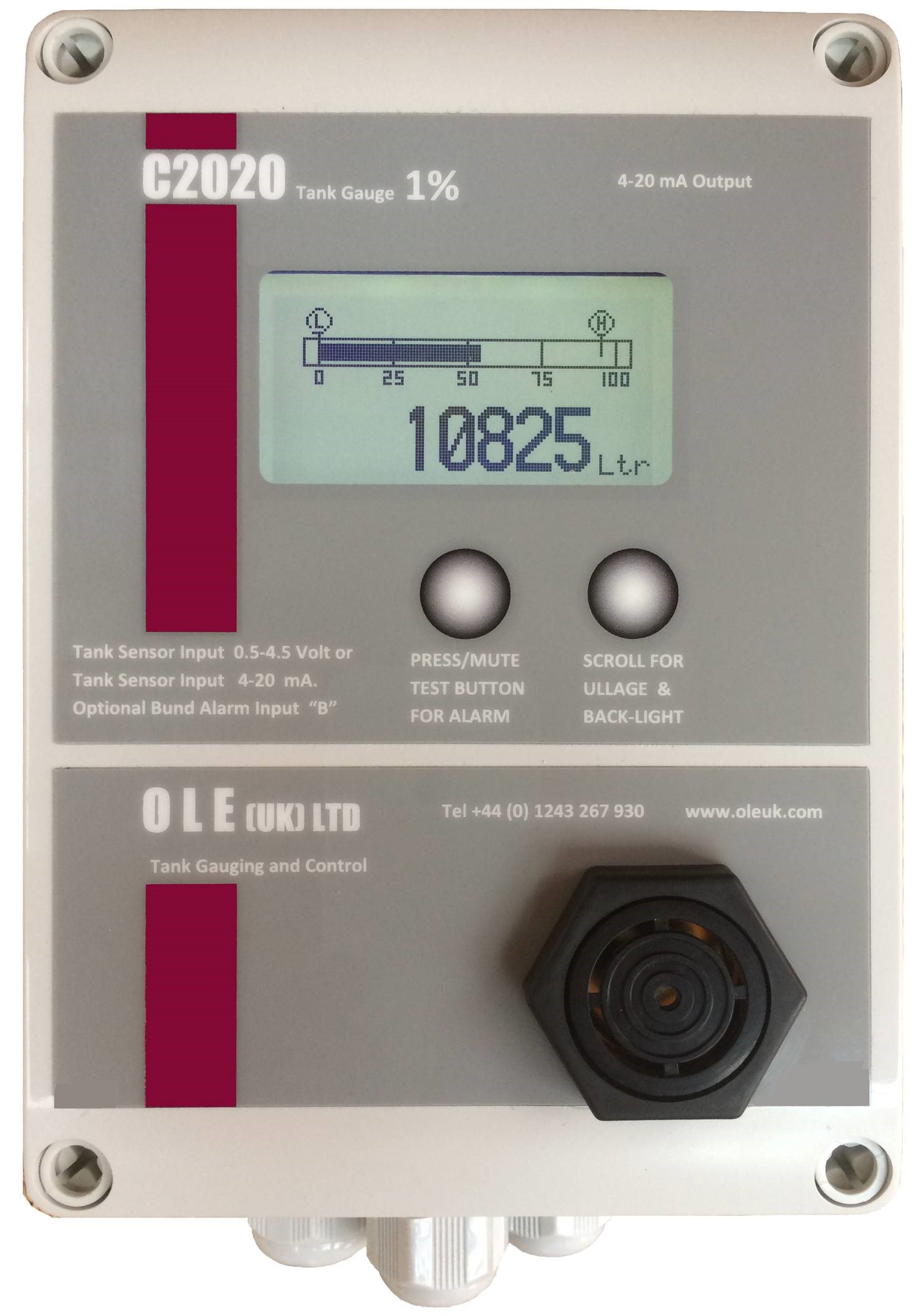 OLE fuel gauge
