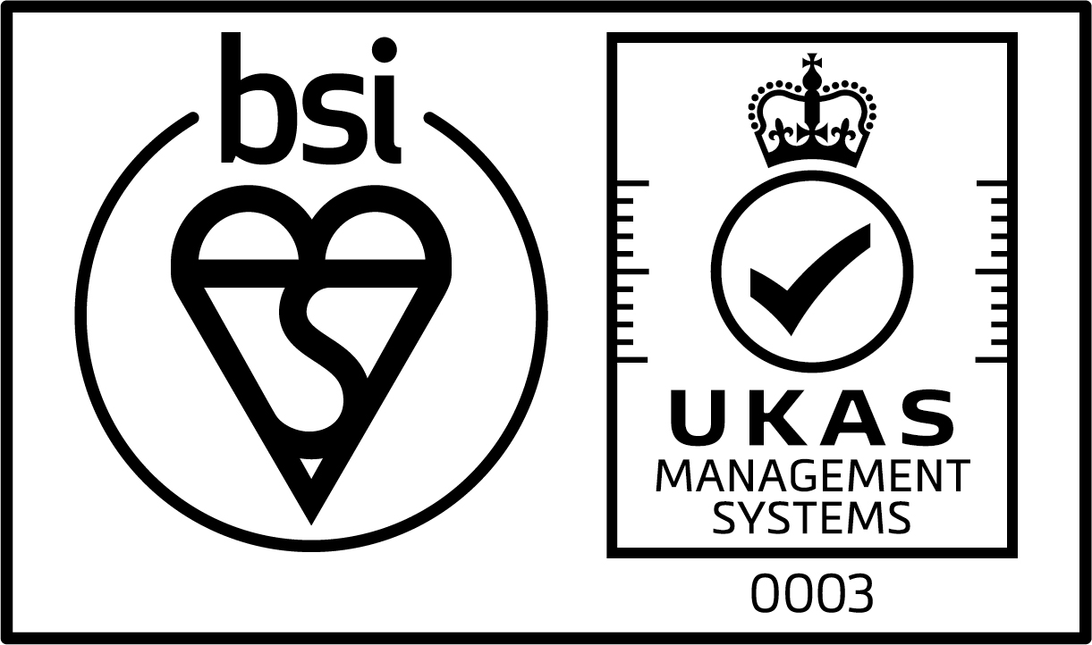 UKAS accreditation mark — ISO 13485 certificate MD 825732